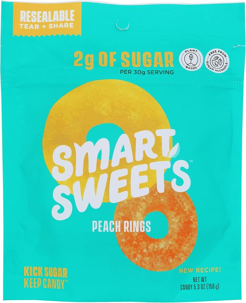SMART SWEETS Peach Rings, 5.3 OZ | Amazon (US)