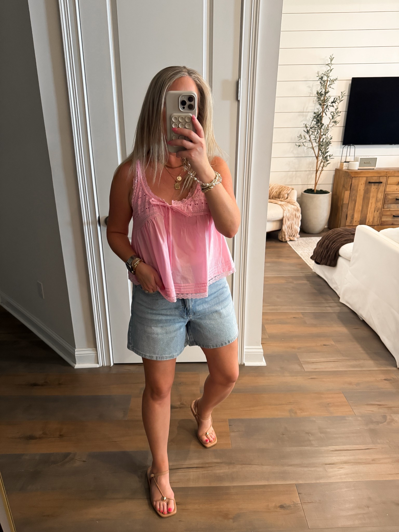 Walmart fashion Walmart finds free people lookalike tank size small, mom denim jean shorts size 6