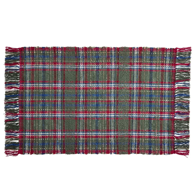 Better Homes & Gardens Green Plaid 24" x 36" Accent Rug | Walmart (US)