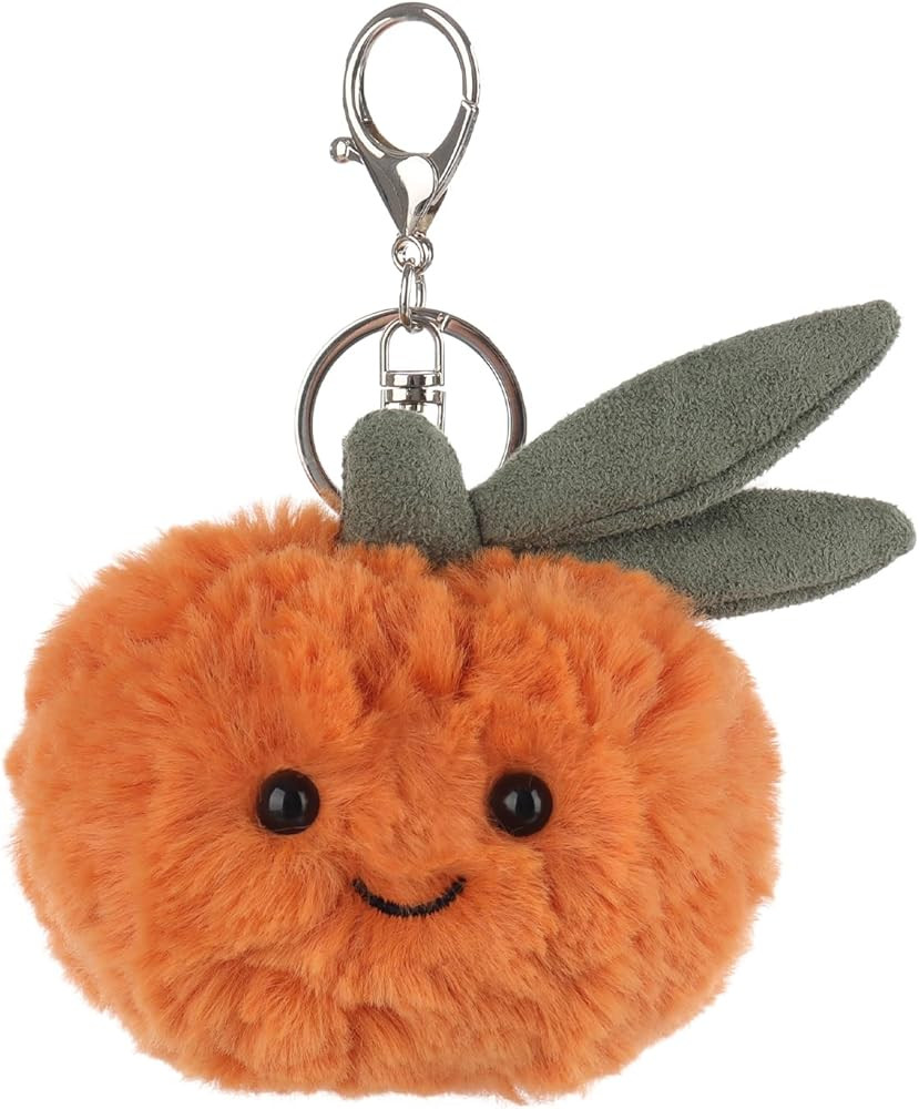Apricot Lamb Orange Cute Food Plushies Keychain, Soft Stuffed Plush Keychain Toys for Kids’ Bac... | Amazon (US)