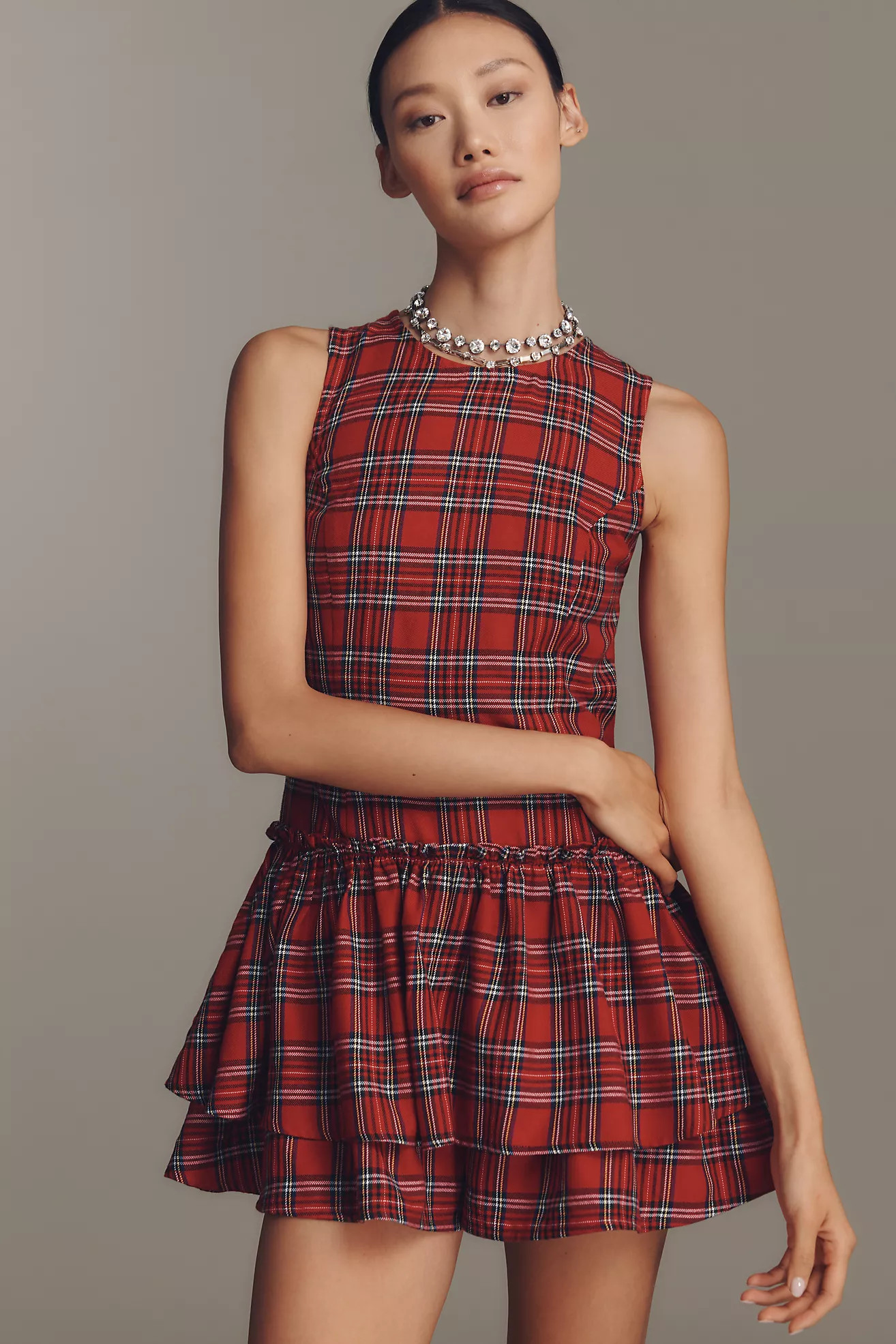 Porridge Sleeveless Drop-Waist Romper | Anthropologie (US)