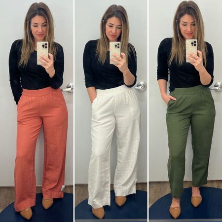 30% off linen pants today! Come in wide leg or straight, I’m wearing a small and these are incredibly soft. 

Old navy style, work wear, spring outfits 

#LTKSpringSale #LTKfindsunder50 #LTKsalealert