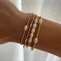 KKBEAD Natural Pearl Bracelet Set Jewelry for Women Gold Plated Miyuki Pulseras Mujer | AliExpress (US)