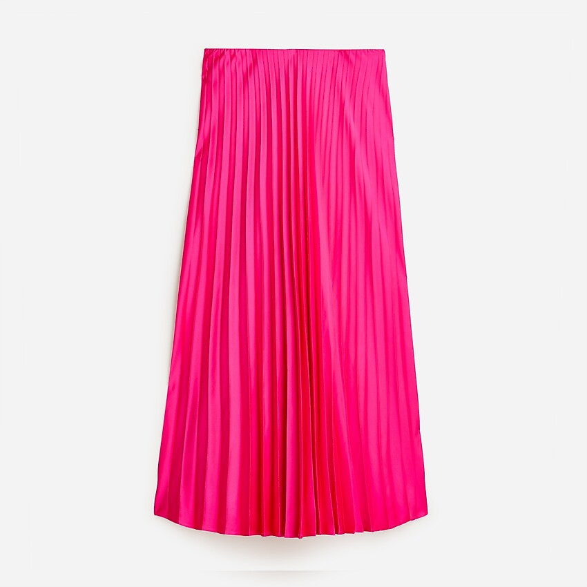 Pleated pull-on midi skirt | J. Crew US