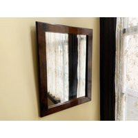 Antique Mirror For Wall Wood Hallway Decor Vintage Old Bedroom Rustic Decorative | Etsy (US)