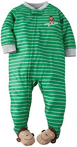 Carter's Baby Boys' Striped Footie-Monkey | Amazon (US)