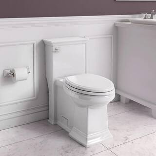 American Standard Town Square S 1-Piece 1.28 GPF Single Flush Elongated Toilet in White, Seat Inc... | The Home Depot