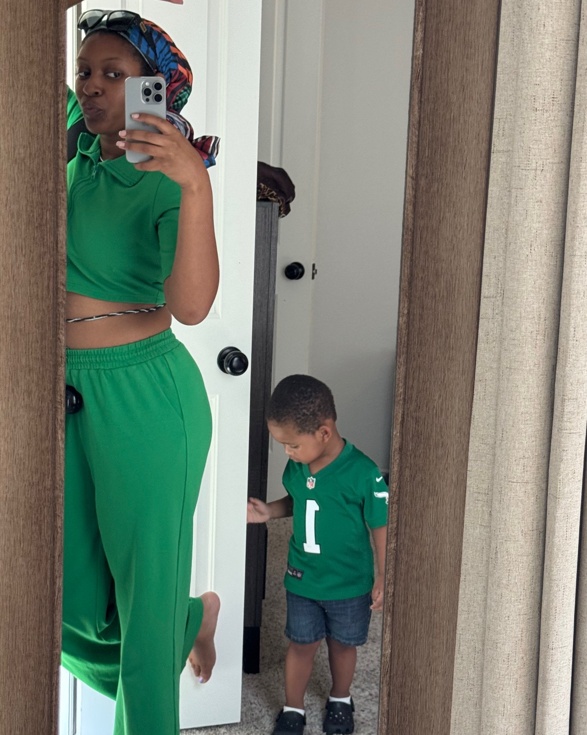 As you can see, we were in the mood to wear green today 💚

#OOTD #ToddlerClothes #PhiladelphiaEagles #GreenOutfit

#LTKKids #LTKFamily #LTKBaby