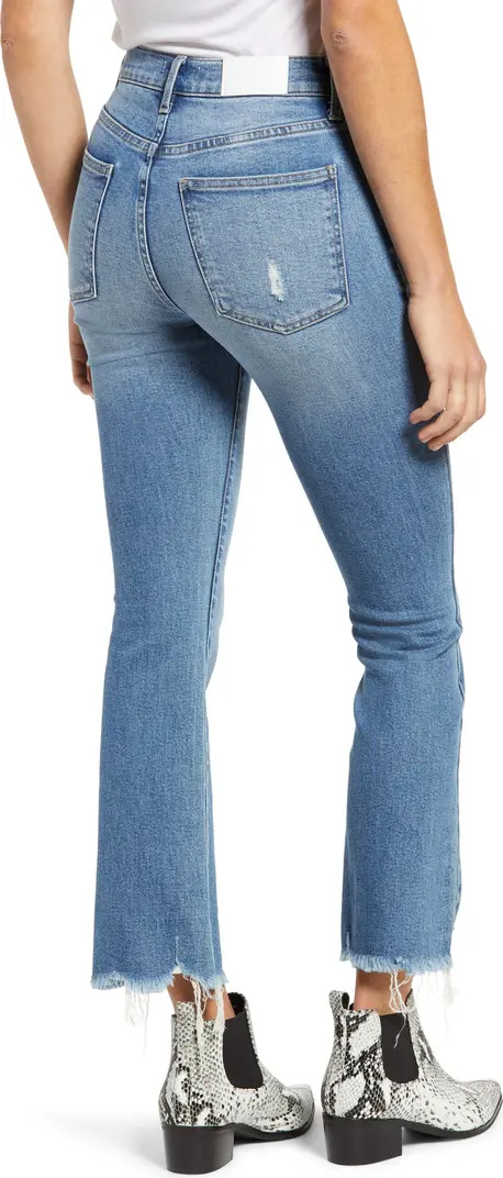 Pistola Lennon High Waist Chew Hem Crop Bootcut Jeans | Nordstrom | Nordstrom