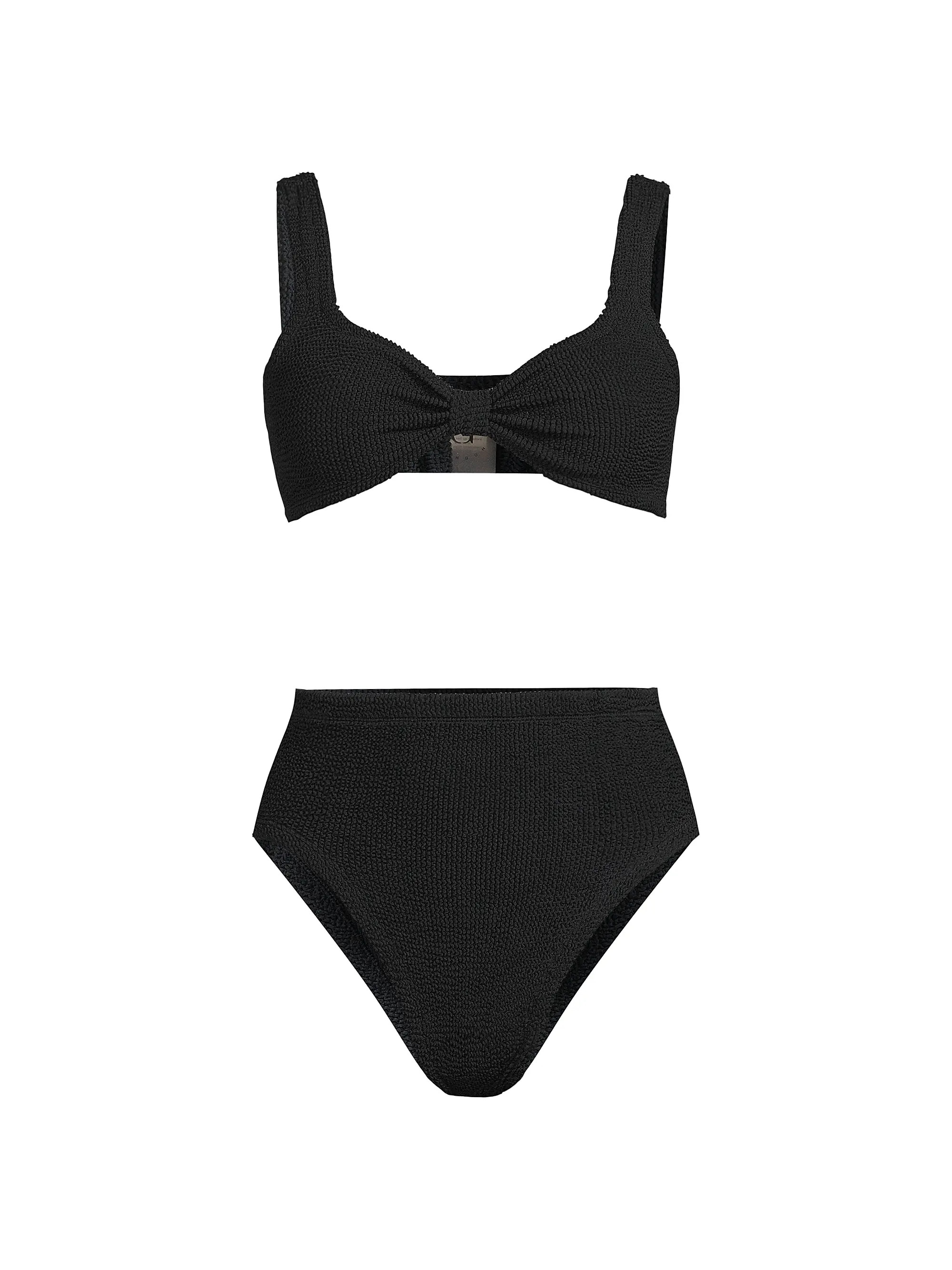 Judy Crinkle-Effect Bow Bikini | Saks Fifth Avenue