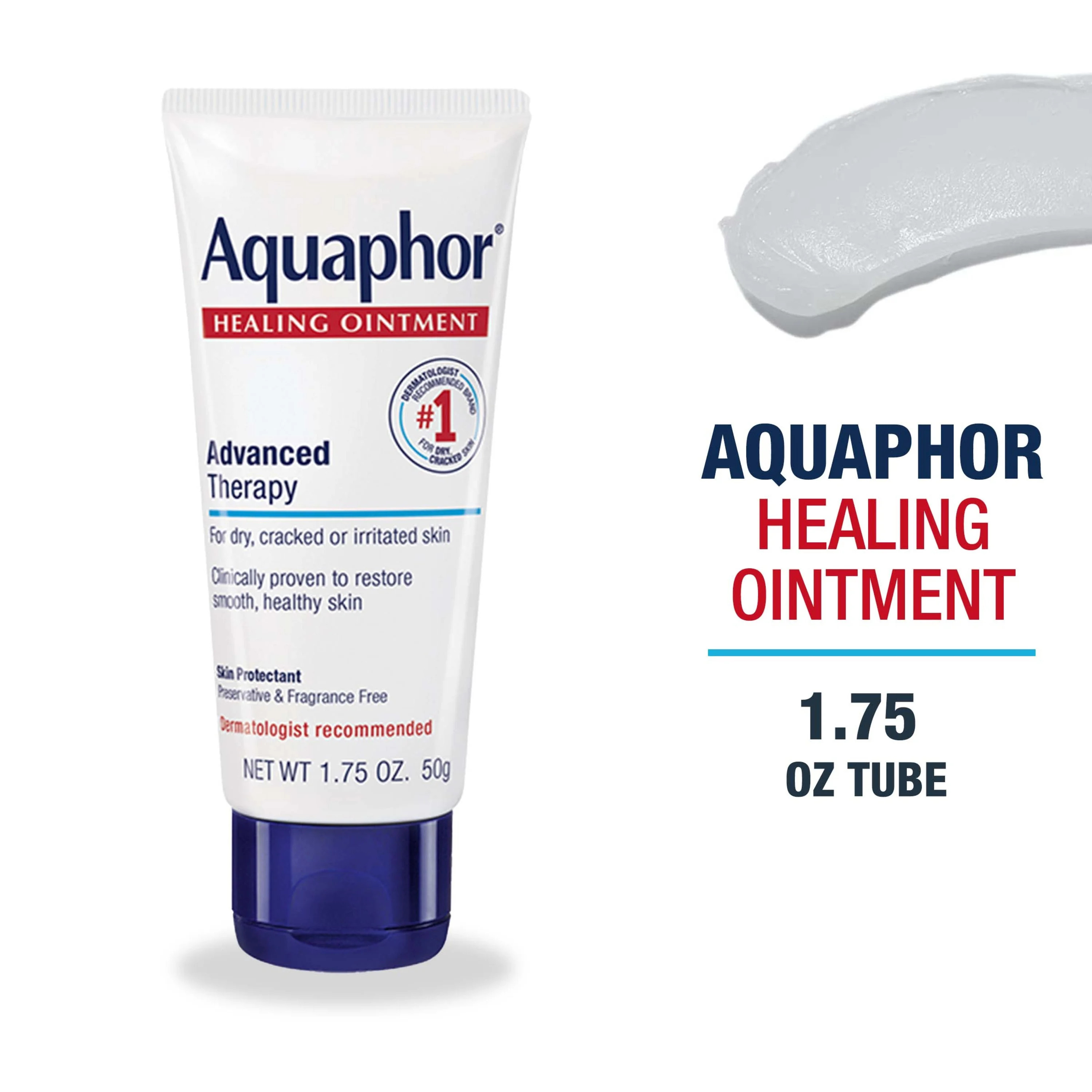 Aquaphor Healing Ointment Skin Protectant For Dry and Cracked Skin, 1.75 oz. Tube | Walmart (US)