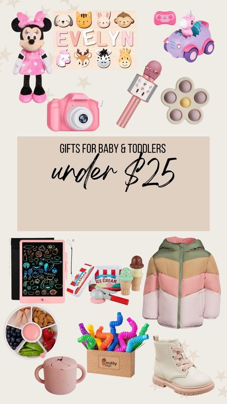 Toddler and baby gift ideas under $25!

Toddler gifts, baby gifts, gifts for kids, amazon toddler gifts, amazon gifts under $25, toddler gifts under $25 

#LTKkids #LTKGiftGuide #LTKHoliday