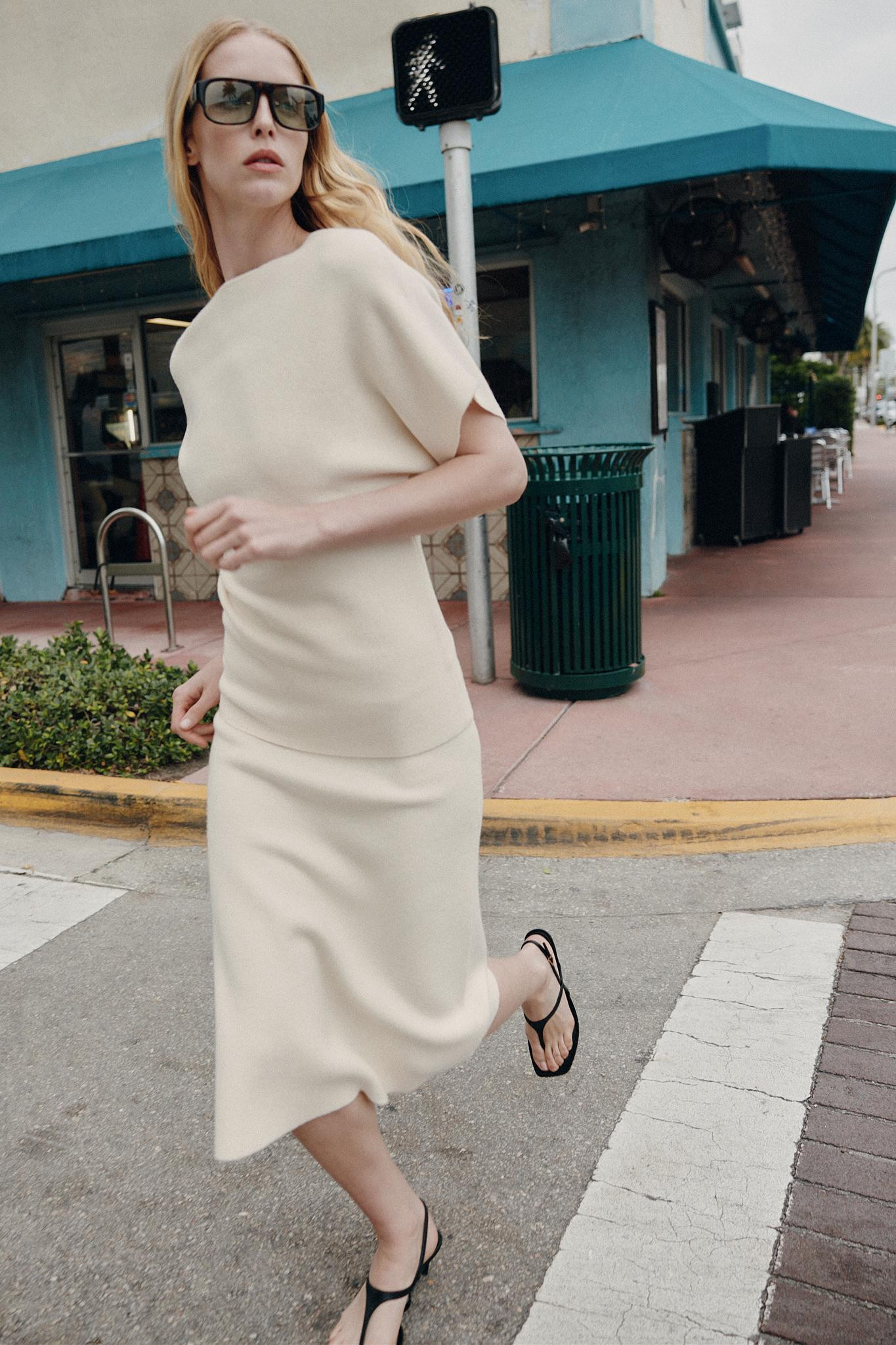 KNIT MIDI SKIRT | Zara US