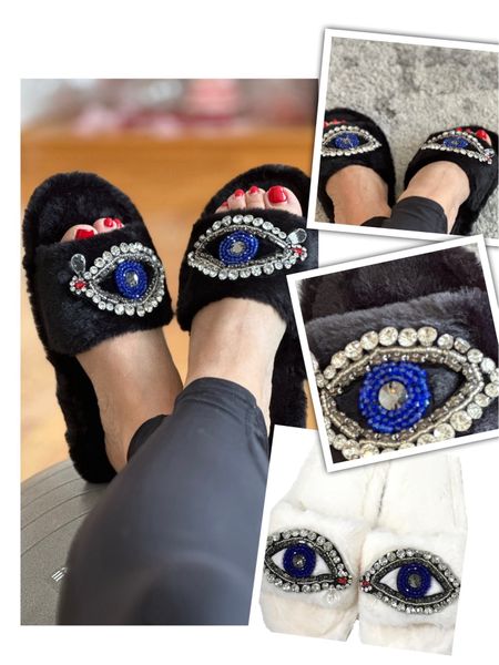 We all want to be comfortable in winter but that doesn’t exclude looking cute! These evil eye 🧿 slippers are adorable! #foundonamazon

I just had to tell  you all about these incredible slippers I found. They are beyond adorable, super soft, and guess what? They have the evil eye design that we all love so much!

I know how much you appreciate unique and trendy accessories, so I think you would absolutely love these slippers. Plus, they'll make a perfect addition to your evil eye collection!

Head over to Amazon and check them out. I promise you won't be disappointed. Let's rock our evil eye slippers and make everyone jealous of our stylish and comfy footwear!

Can't wait for you to get a pair! Let me know what you think.

#LTKGiftGuide #LTKMostLoved #LTKfindsunder50