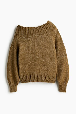 H & M - One-Shoulder Sweater - Green | H&M (US + CA)