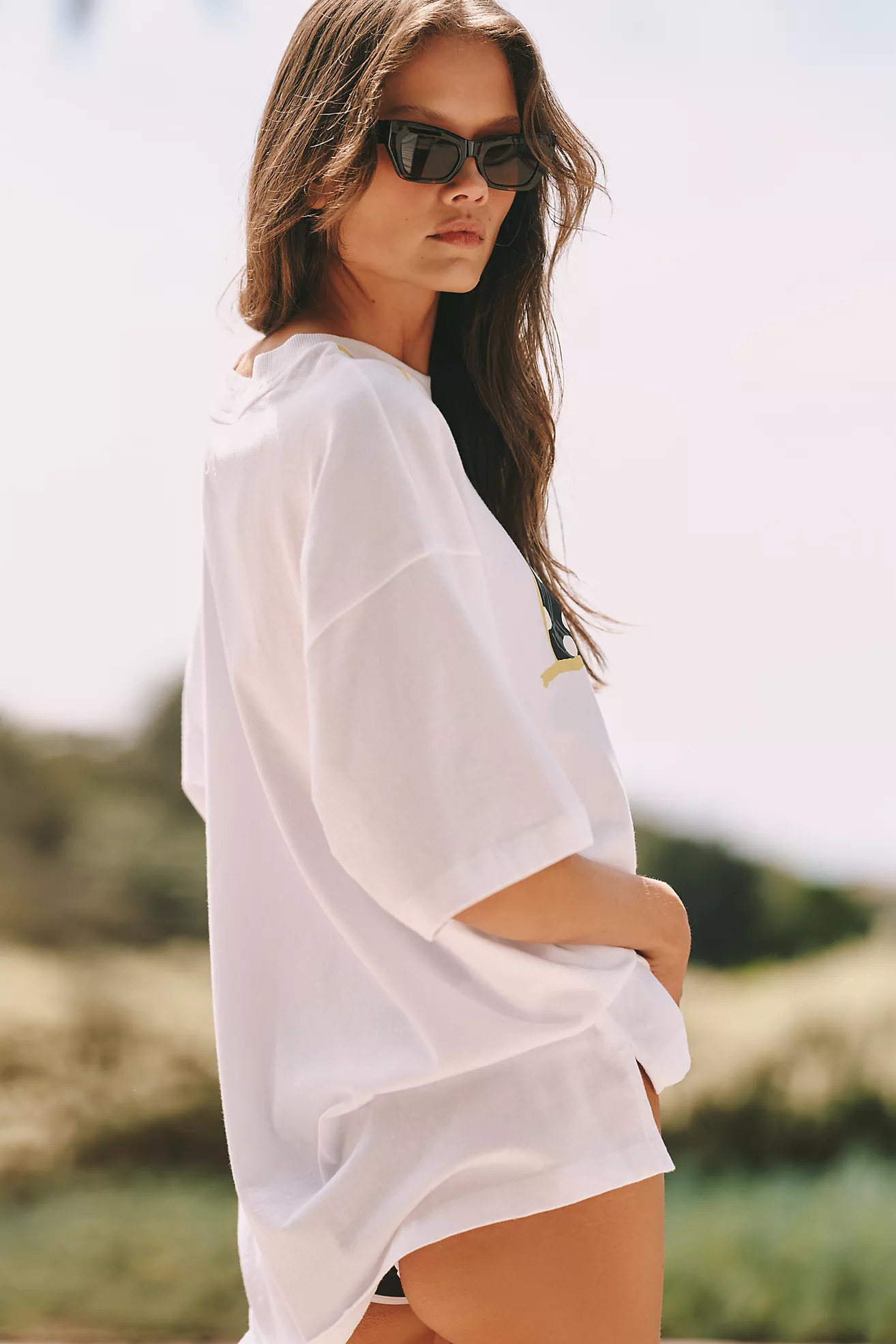 Celandine Oversized Bikini Tee | Anthropologie (US)