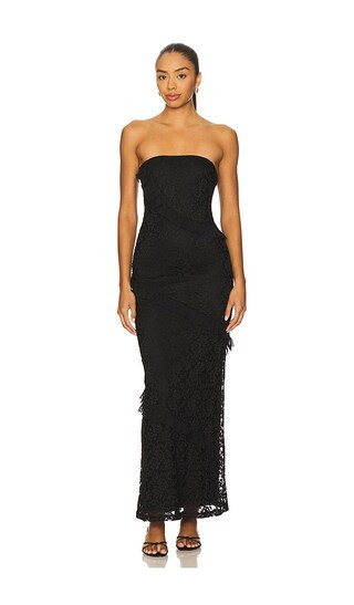 MORE TO COME Xandra Maxi Dress in Black. - size XS | Revolve Clothing (Global)