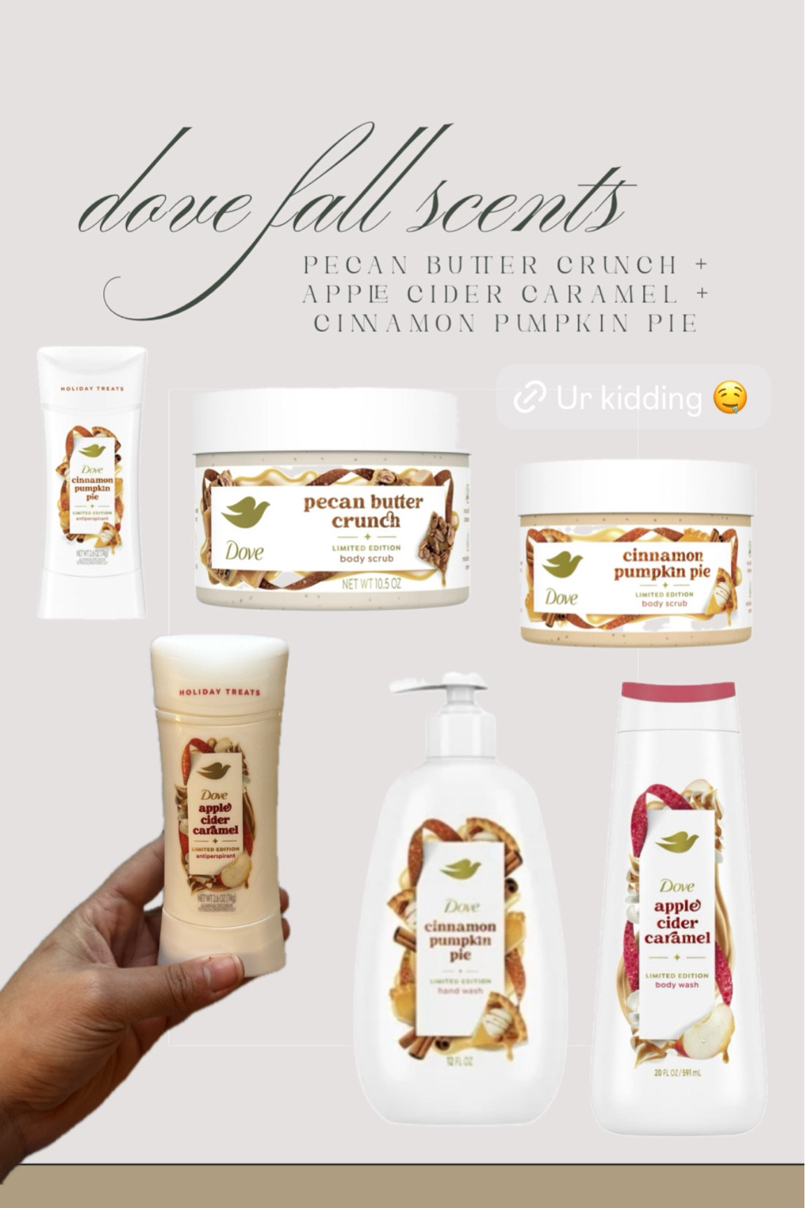 The best deodorant I’ve ever smelled 😍 Fall beauty products + skincare + deodorant + bathroom room essentials dove apple cider caramel + dove hand wash + body wash + body scrub + pumpkin cinnamon pie + pecan butter crunch 

#LTKSeasonal #LTKHome #LTKBeauty