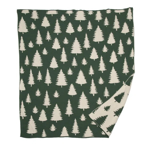 Guice Reversible Fir Tree Throw | Wayfair North America