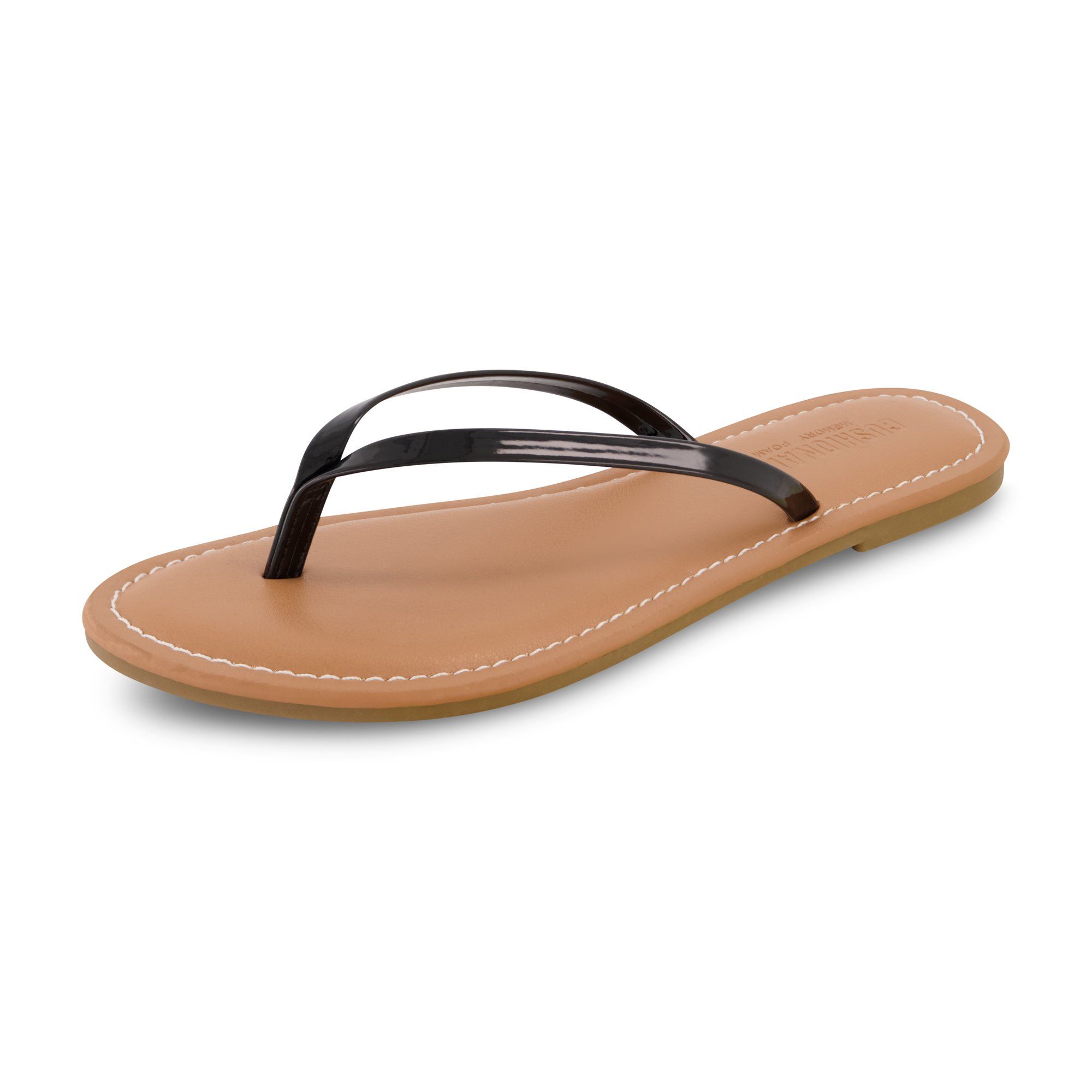 Cushionaire Women's Cora Flat Flip Flop Sandal with +Comfort - Walmart.com | Walmart (US)