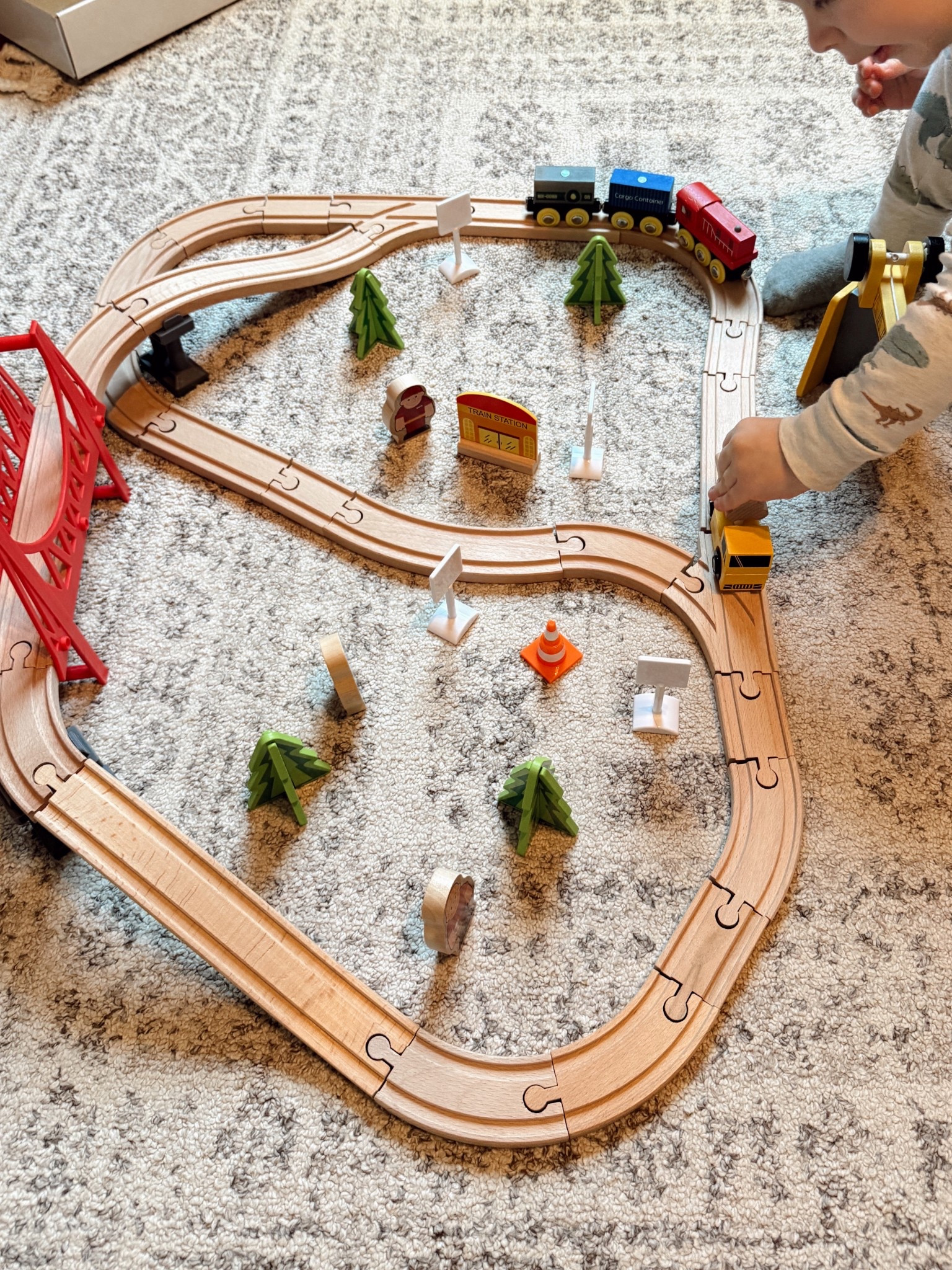 Our favorite wooden train set! Perfect for toddlers. Toddler gifts. 🎁 

#LTKHoliday #LTKGiftGuide #LTKKids