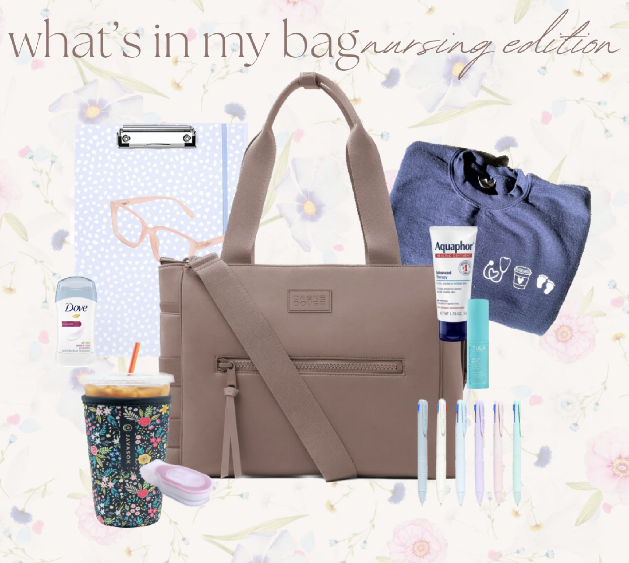 What’s In My Nursing Bag!! I love my Dagne Dover tote to hold all of my night shift essentials!! Nursing bag, Nursing essentials, Tote bag

#LTKitbag #LTKworkwear