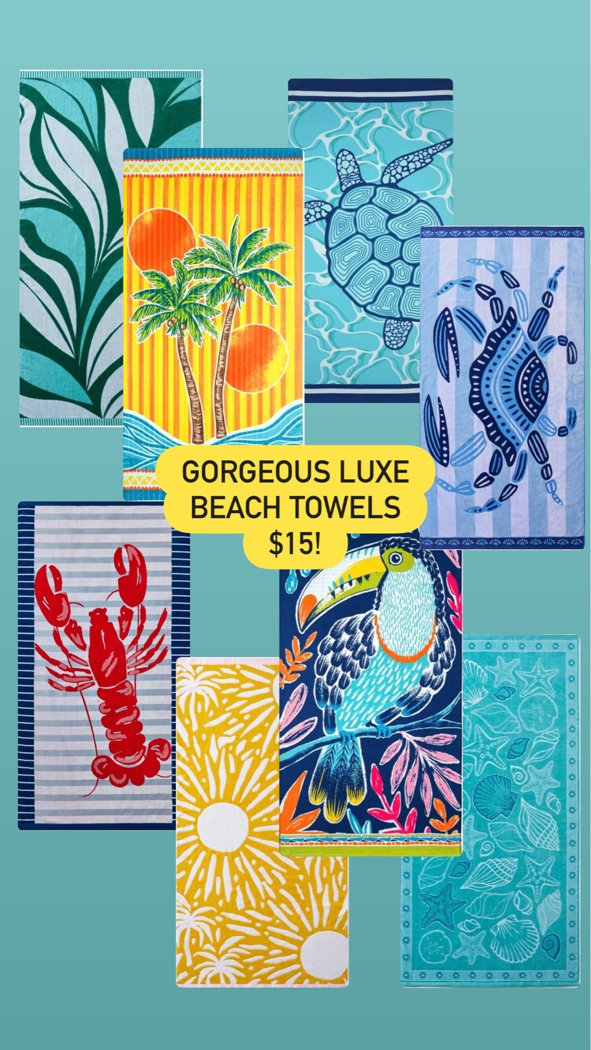 I spotted these cool beach towels at Walmart for $15! #beachtowel #beachvacation

#LTKSeasonal #LTKHome
