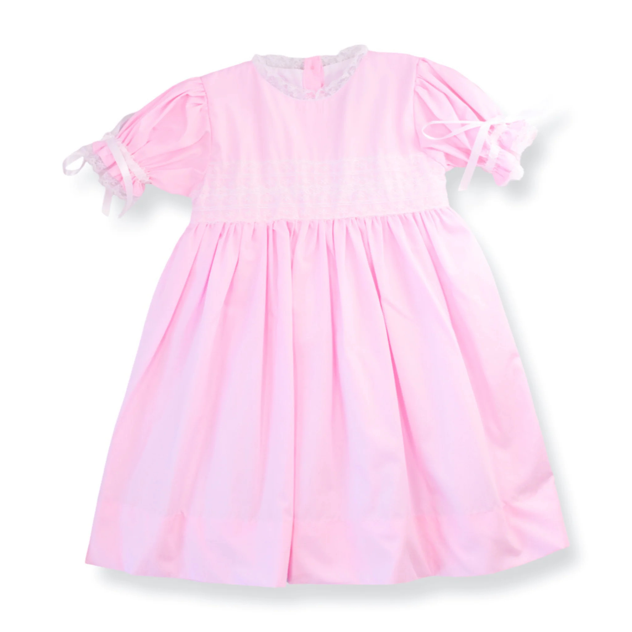 Gabrielle Heirloom Smocked Dress in Pink | Lillie & Lilah