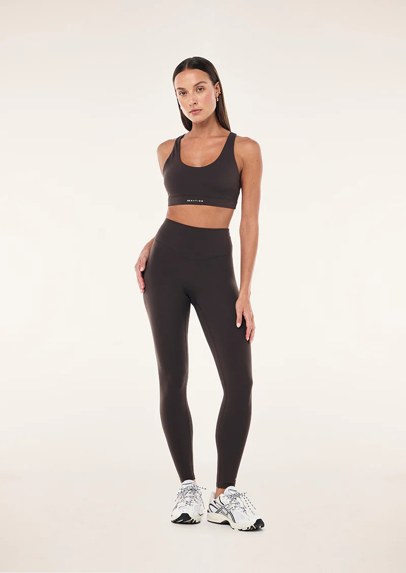 SIGNATURE FULL LENGTH LEGGING IN COFFEE | P.E Nation AU