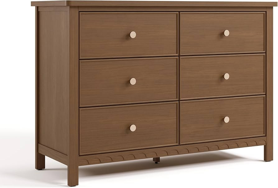 Graco Sasha 6 Drawer Dresser (Hazelnut) – GREENGUARD Gold Certified, Wood Storage for Nursery o... | Amazon (US)