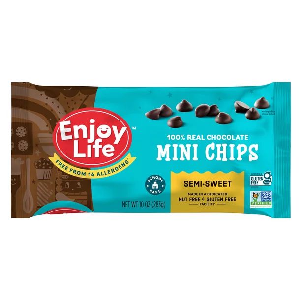Enjoy Life Semi-Sweet Mini Chocolate Chips, 10 oz Bag - Walmart.com | Walmart (US)