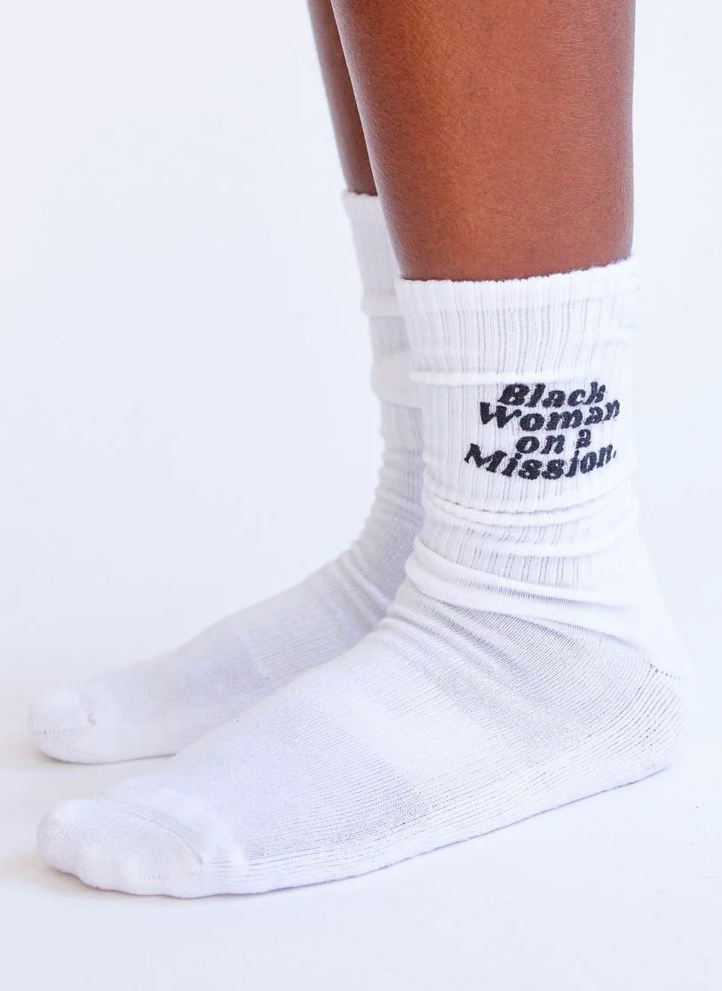 BWOAM Tube Socks | Black Woman on a Mission