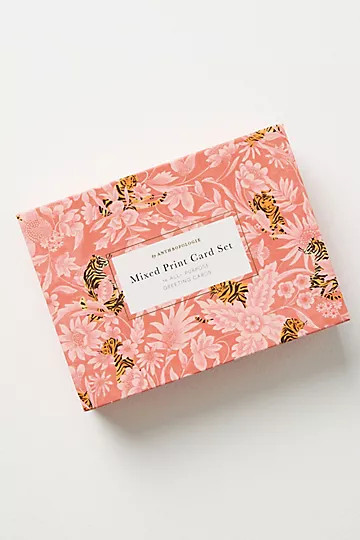 Tiger-Print Boxed Card Set | Anthropologie (US)