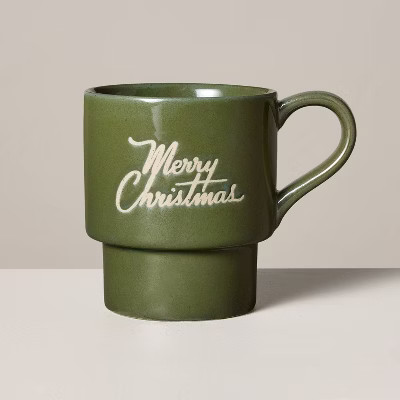 14oz Christmas Theme Stoneware Mugs - Hearth & Hand™ with Magnolia | Target