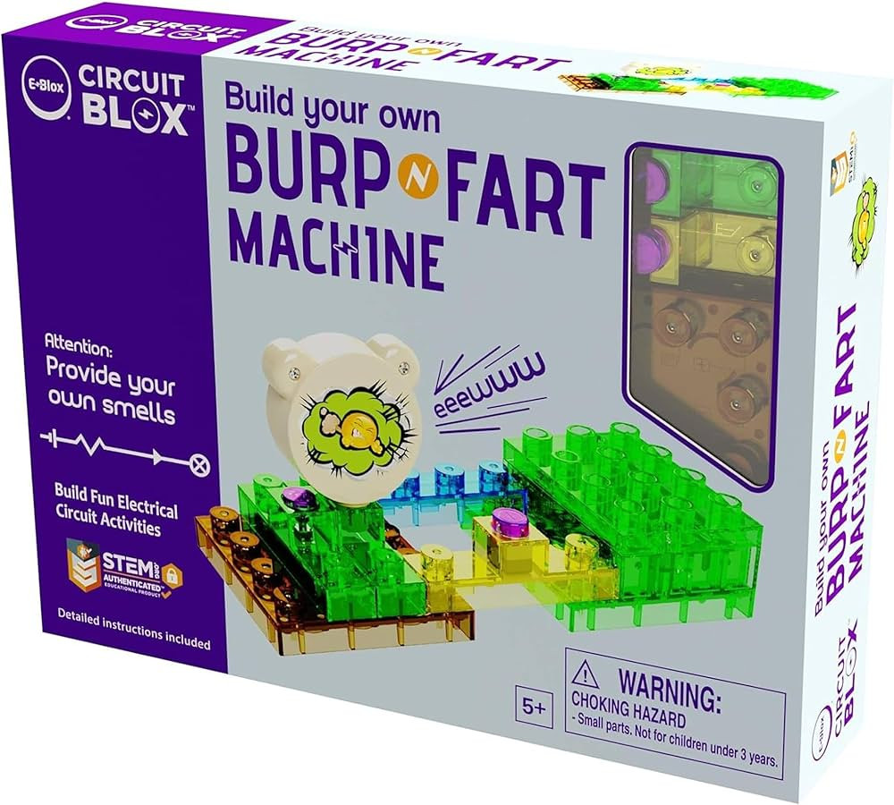 E-Blox Building Blocks STEM Circuit Kit, Build Your Own Burp & Fart Machine, Add Funny Sounds to ... | Amazon (US)