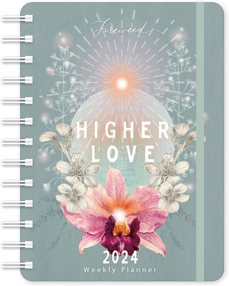 FIREWEED 2024 Weekly Planner: Higher Love | Travel-Size 12-Month Calendar | Compact 5" x 7" | Fle... | Amazon (US)