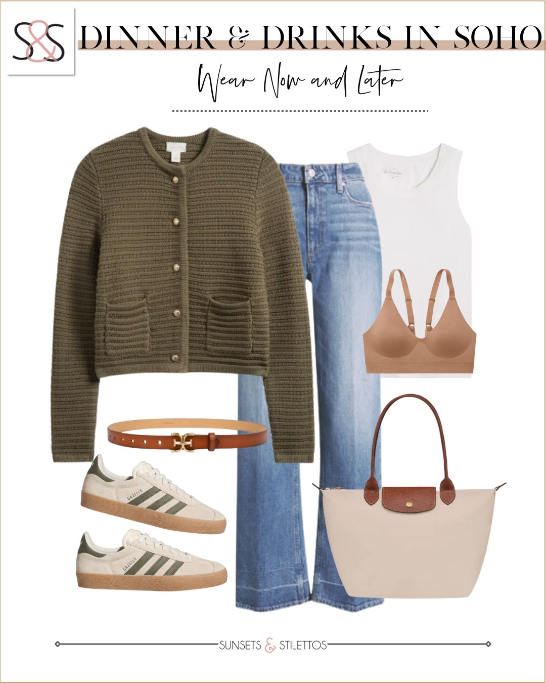Experiencing work outfit fatigue? This cardigan with wide leg jeans is an easy way to dress polished for Spring! These Adidas sneakers are also some of my favorites.!

Sunsets and Stilettos, errands, adidas sneakers 

#LTKOver40 #LTKStyleTip #LTKFindsUnder100