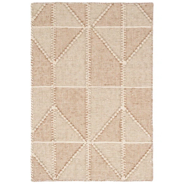 Ojai Handmade Flatweave Brown/Beige Rug | Wayfair North America