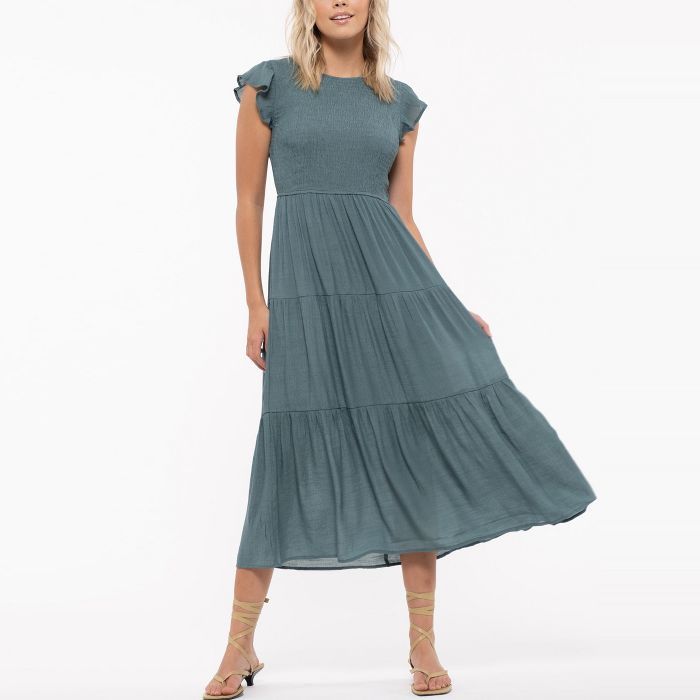 By The River Women's Tiered Midi Dress | Target