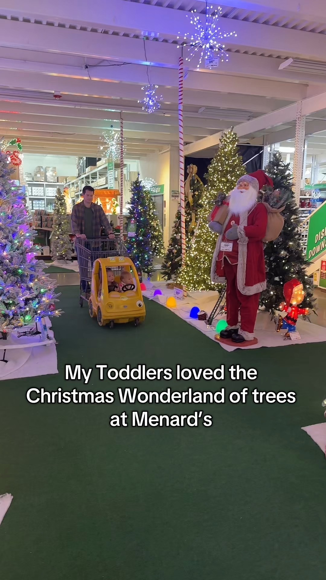 Fun and free Christmas decoration display at Menards that will keep kids busy for at least 15 minutes! #christmasdecor #christmasactivities 

#LTKSeasonal #LTKHoliday #LTKKids