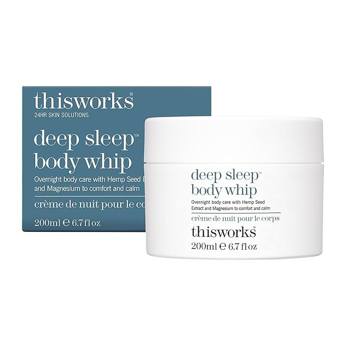 THISWORKS Deep Sleep Body Whip – Ultra-Rich Nighttime Body Moisturizer with Shea Butter, Magnes... | Amazon (US)