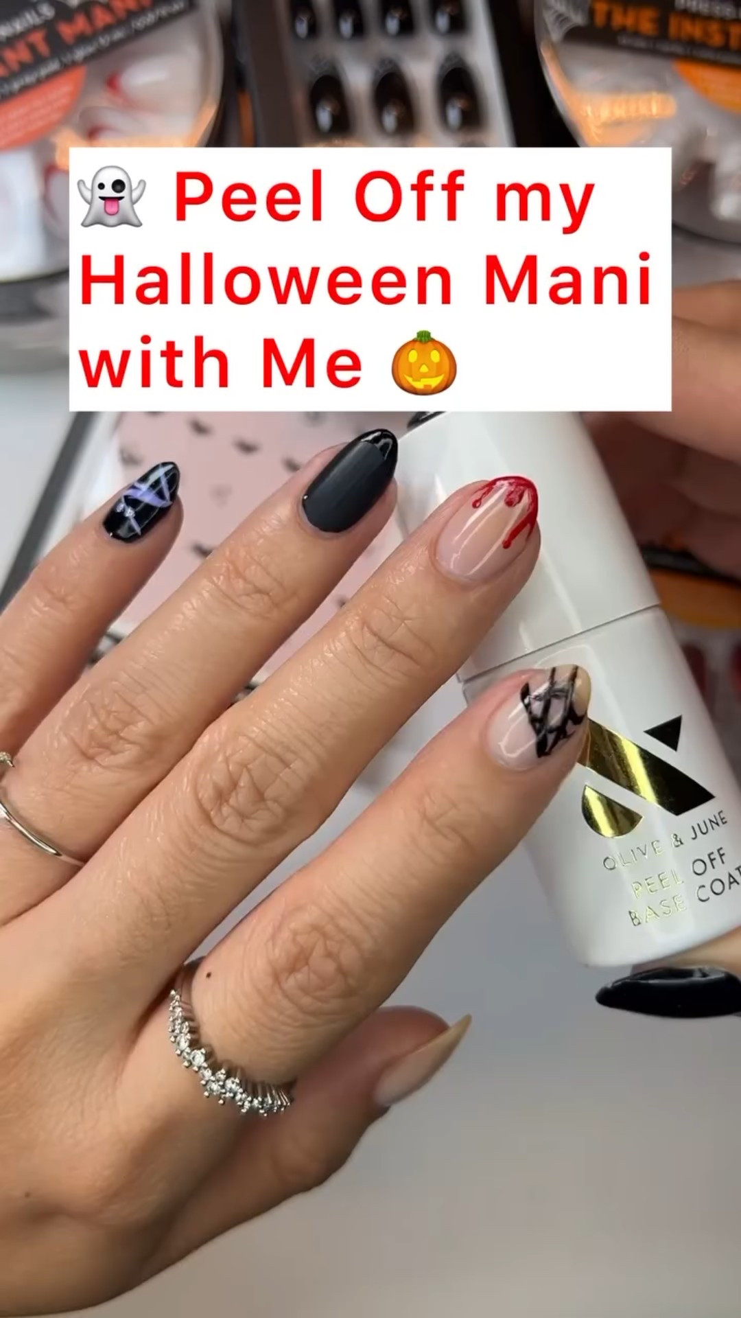 👻 Nail Hack 💅

if you only plan on wearing a mani for a few days, try painting a coat of a Peel Off Base polish first! 🫶

I’m ready for a new set of Halloween nails, so I simply peeled off my old mani, and now I’m ready for something different! Have you used a Peel Off Base before? 🤩 

Use CARINA20 for 20% off first Olive and June Systems. Link in bio ♥️ I am so grateful whenever you shop through my link, it helps me stay in the program and allows me to continue to do these type of posts for you! 

#oliveandjune #oliveandjunepartner #oliveyourmani #theinstantmani #pressonnails #ojnails #perfectnails #diymanicure #💅byPoppy #olivemymani #WeekendManis #quickdry #winternails #halloweennails #peeloffbasecoat #oliveandjunethequeentakesherteawithmilk #oliveandjunecct #oliveandjunecrystal #oliveandjunecateye #mattefrenchtip #nailart

#LTKGiftGuide #LTKBeauty #LTKHoliday