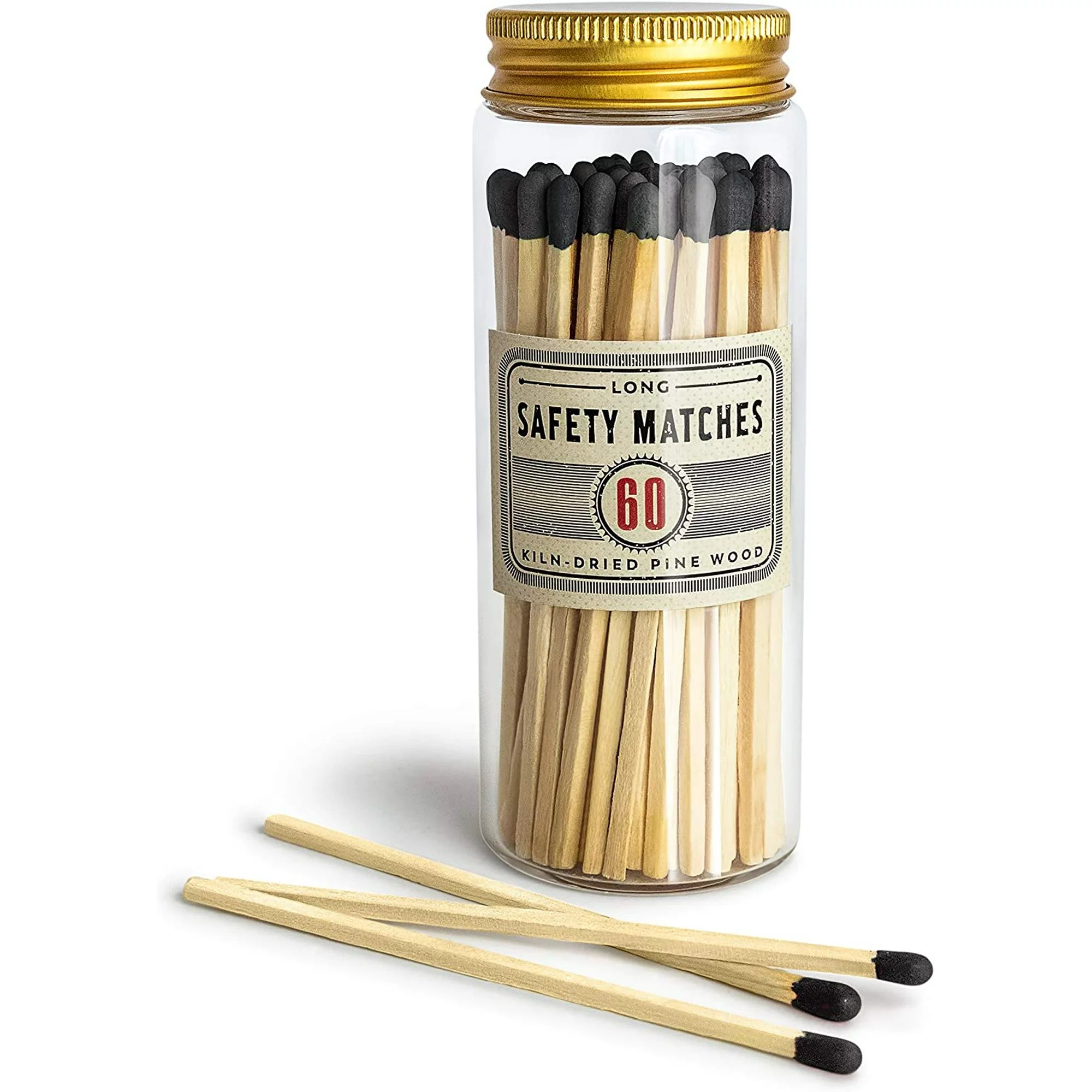 Premium Long Matches for Candles, Decorative Matches in Apothecary Glass Jar, Colorful Matches Lo... | Walmart (US)