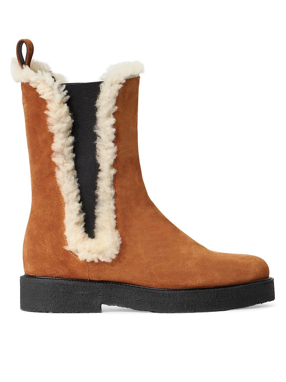Palamino Shearling-Trimmed Leather Boots | Saks Fifth Avenue