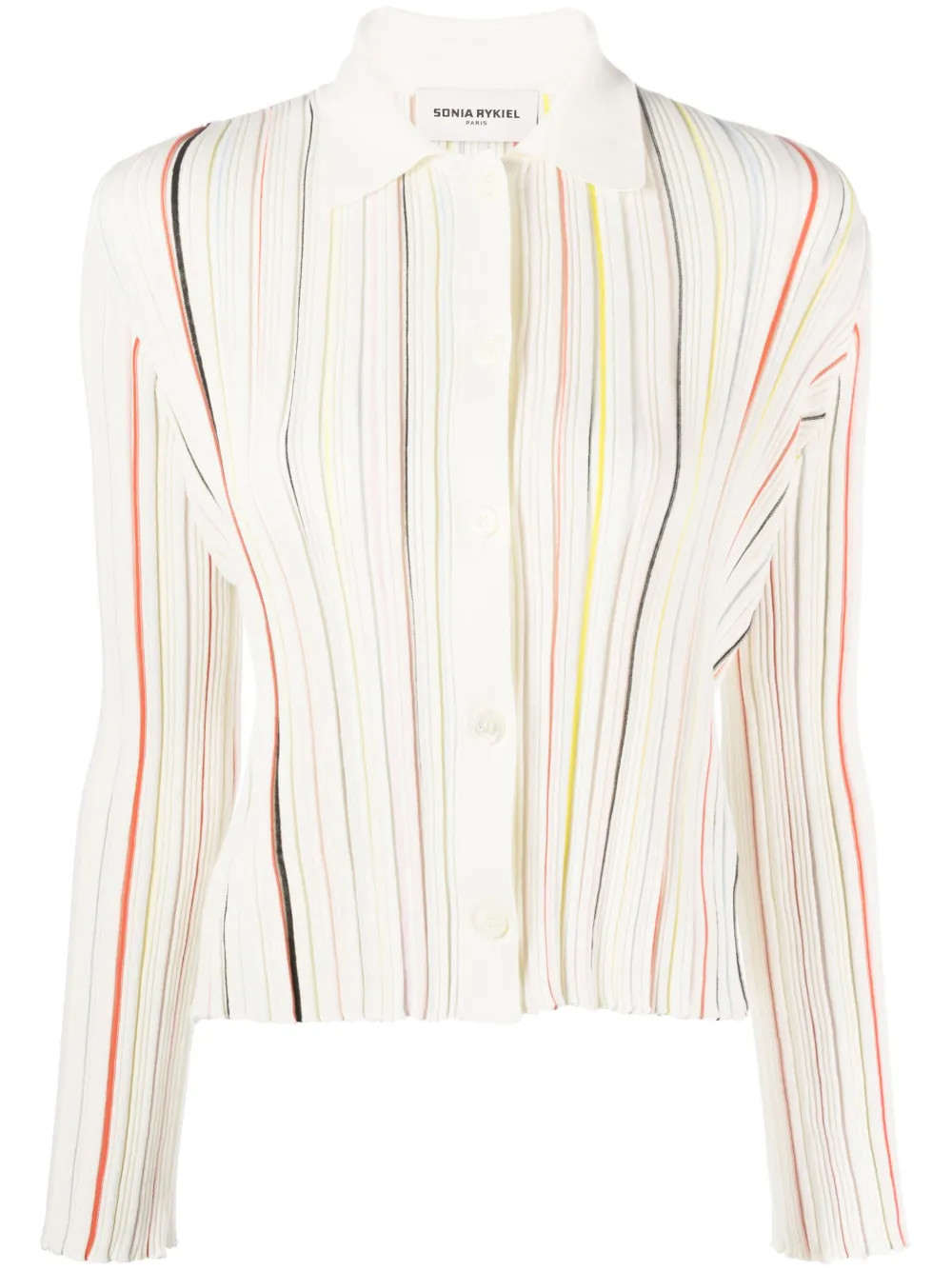 striped cotton-blend cardigan | Farfetch Global