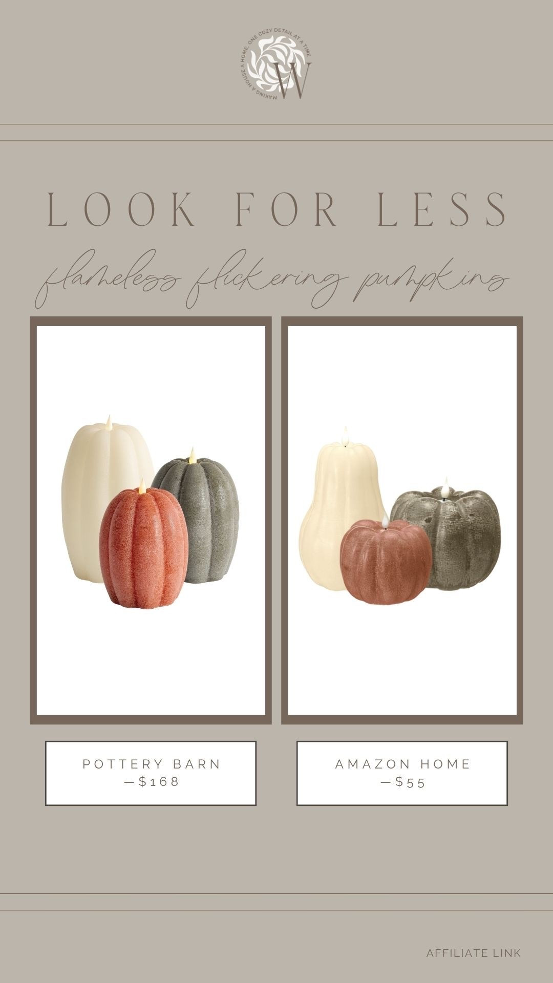I love a look for less, especially when it’s of a bestselling seasonal item! These flameless flickering pumpkins are gorgeous—both retailers—but you can’t beat the price difference here!

#LTKHome #LTKSeasonal #LTKSaleAlert
