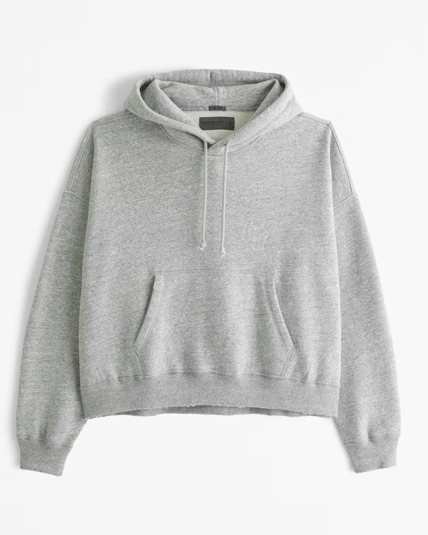 Essential Cropped Popover Hoodie | Abercrombie & Fitch (US)