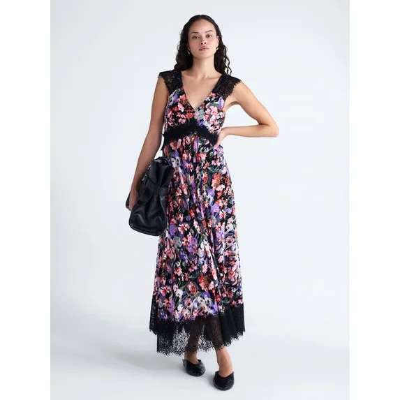 Scoop Women’s Lace Maxi Dress, Sizes 0-18 | Walmart (US)