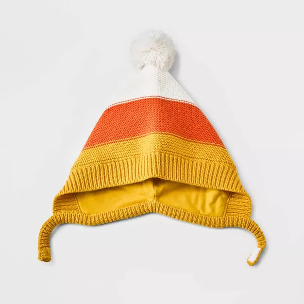 Baby Girls' Candy Corn Knit Bonnet - Cat & Jack™ | Target