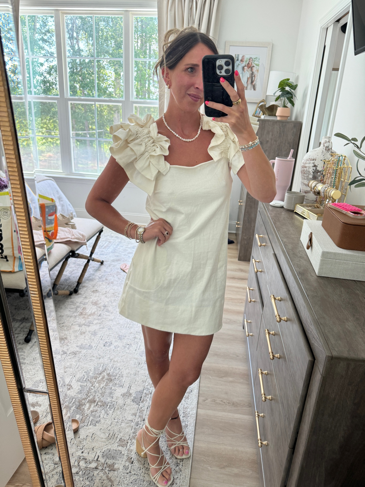 How darling is this dress 

Wearing an XS

#LTKFindsUnder100 #LTKSeasonal